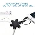 3.5mm Earphone Audio Splitter 1 Male To 1 2 3 4 5 Female Cable 5 Way Port Aux Music Sound Output Cables Stereo Headset Extension.