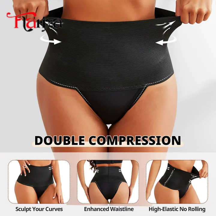 Flarixa%20Flat%20Belly%20Body%20Shaper%20Panties%20Women%20High%20Waist%20Stomach%20Slimmer%20Shapewear%20Compression%20Tummy%20Control%20Underwear%20Briefs%20-%20Image%203