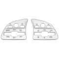 Car Steering Wheel Button Sticker Trim Cover Fit For Mercedes Benz A B C E Class GLA GLB CLA W177 W247 W205 W213 H247 X247 C118.