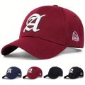 Unisex Letter A Embroidery Baseball Caps Spring Autumn Outdoor Adjustable Casual Hats Dad Hat Sunscreen Hat.