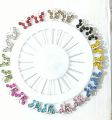 10 and 20 Pcs Multicolor Crystal Rhistones Butterfly Brooch Muslim Islamic Hijab Scarf Abaya Fixed Pins Fashion Jewelry Women's Accessories. 