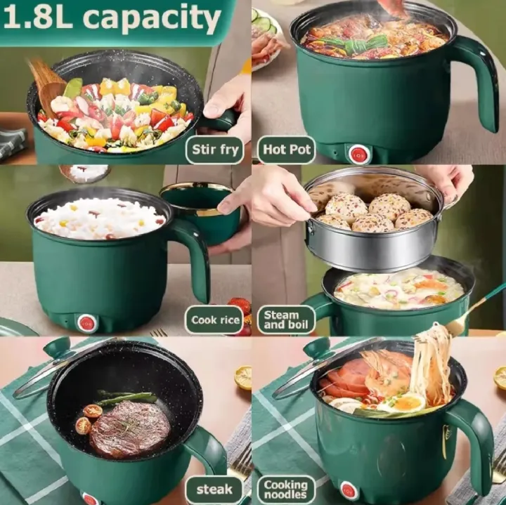 Multi%20Functional%20Electric%20Rice%20Cooker%20Oven%201.8L%20Green%20Colour%20600Watt%20-%20Image%203