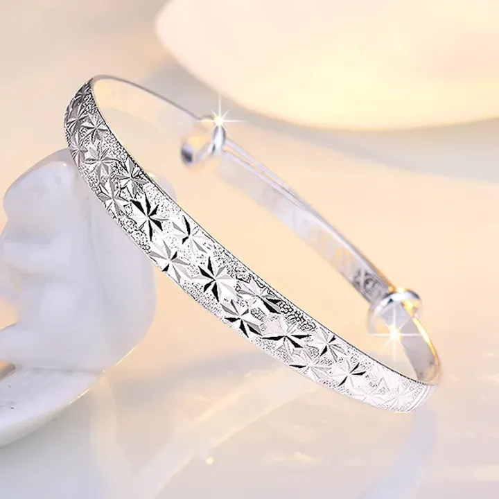 925%20Silver%20Original%20Romantic%20Gypsophila%20Star%20Bangles%20for%20Women%20Bracelets%20Fashion%20Party%20Wedding%20Accessories%20Jewelry%20-%20Image%202