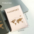 Passport Cover Passport Holder World Map Organizer Protective Card Case Credit Card Holder ID Document Passport Wallet. 