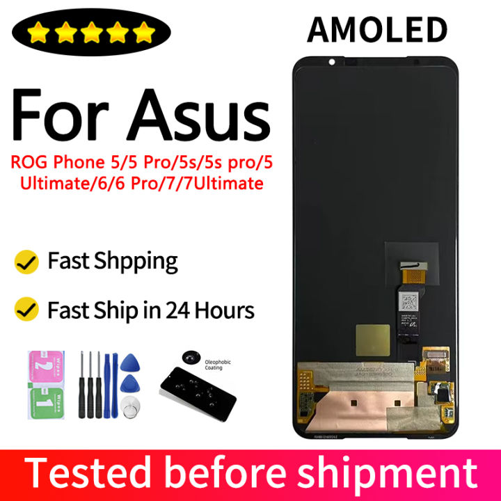 AMOLED 120Hz For ASUS ROG Phone 5 5s 6 7 LCD Touch Screen Digitizer ...