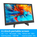 MUCAI 11.6 inch Portable Monitor 16:9 60Hz game screen 45% NTSC 250Cd/m² Laptop Mac Xbox PS4/5 Switch Display Type-c interface. 