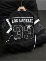Los Angeles NO.33 Football Jersey Fashion Casual V-neck Sport Tshirt Oversized Men Tee Clothing Streetwear Parent Child T-shirt.