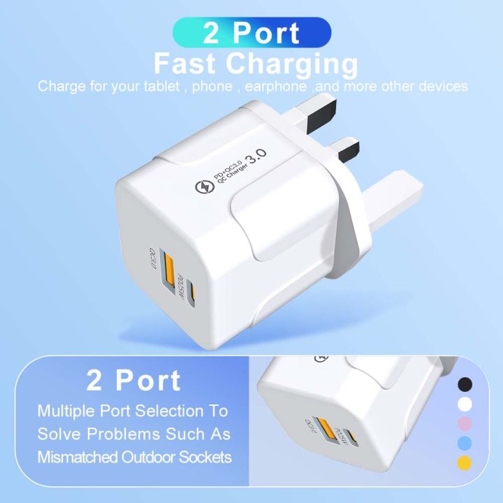USB%20Fast%20Charging%20PD%2025W%20Wall%20Fast%20Charger%20For%20%20%20iPhone%20%20EU/US/UK%20Plug%20-%20Image%205