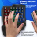 Unsharkable One-handed keyboard mechanical feel Chicken Throne keyboard and mouse set mobile game Peace Elite peripherals. 