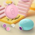 1 Set Baby Children Baby Hygiene Kit Baby Nail Clipper Cutter 6 Grinding Head Set Electric Nail Trimmer For Newborn. 