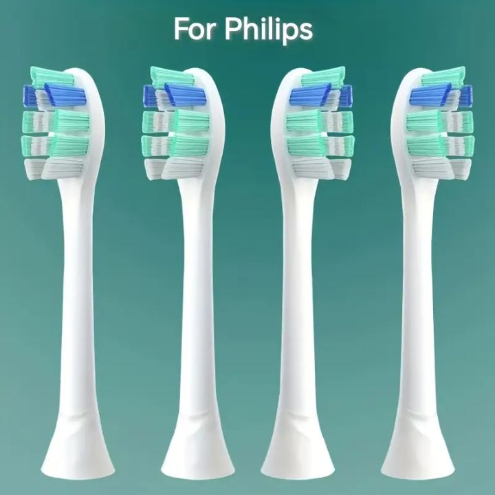 Replacement Toothbrush Heads For HX6730/HX6721/HX3216/HX9362/HX3210/HX6013/HX9063/HX6063 Bright White Brush Heads Nozzles C3 W3
