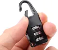 3 Digit Code Number Password Lock Combination Padlock Safety Travel Resettable Security Lock for Suitcases and Bag. 