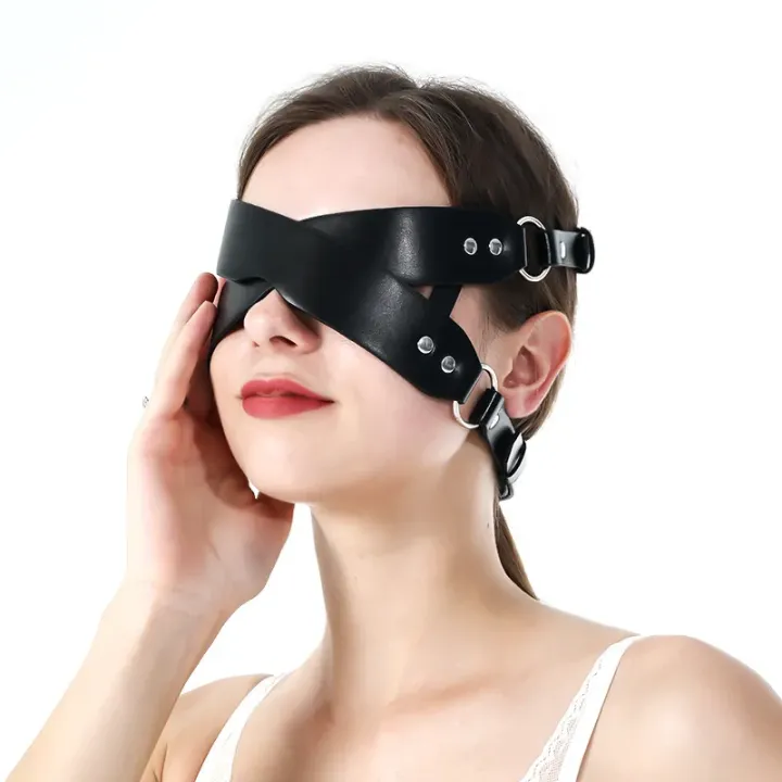 Adult Sexy Eye Mask SM Adult Supplies Couple Flirting Mask Leather Sexy Eye Mask