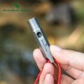 Boundless Voyage Titanium Whistle Emergency Survival Whistles with Lanyard Loud Coaches Training Sports Keychain Whistle. 