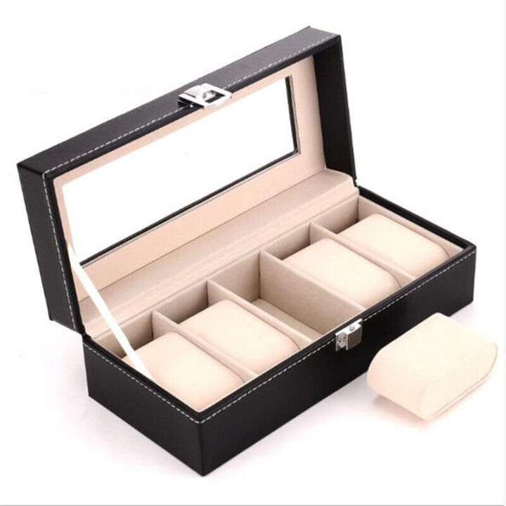 WELLZONE%202/3/4/5/6/10/12%20Posistions%20Classic%20PU%20Leather%20Watch%20Display%20Box%20With%20Lock%20Dustproof%20%20Watches%20Storage%20Case%20Collector%20-%20Image%206