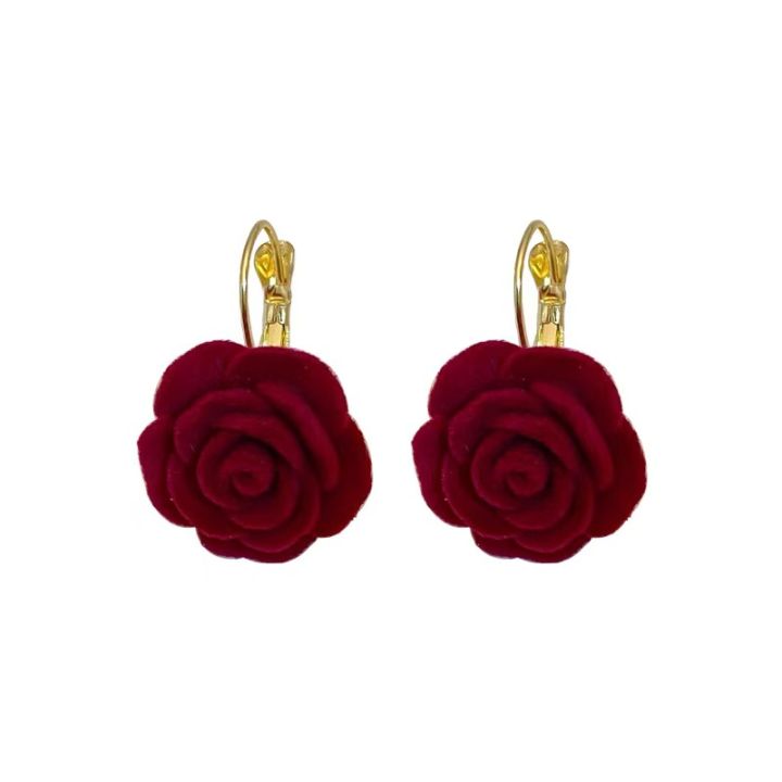 High%20end%20retro%20wine%20red%20rose%20earrings,%20elegant%20women's%20ear%20buckles,%20fashionable%20accessories%20-%20Image%205