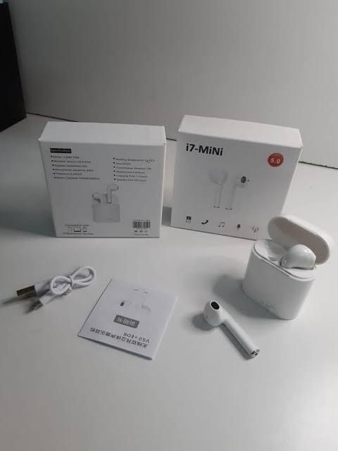 i7 Mini TWS Earbuds Wireless Bluetooth Earphones White Color