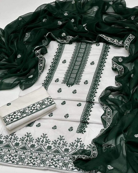 3%20Piece%20Mid%20Season%20Cotton%20Suit%20for%20Women%20%7C%20Cross%20Stitch%20Gala%20Daman%20Embroidered%20Shirt%20%7C%20Chiffon%20Embroidered%20Dupatta%20&%20Trouser%20%7C%20Ladies%20Pakistani%20Dress%20-%20Image%205