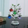 Glass Crystal Apple Tree with 6pcs. 