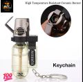 Premium Torch Jet Flame Gas Lighter Windproof Refillable Metal Lighter for Men Outdoor Use. 