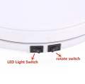 25cm LED 360 Degree Electric Rotating Turntable Rotating Display Stand for Photography Jewelry Watch Digital Product. 