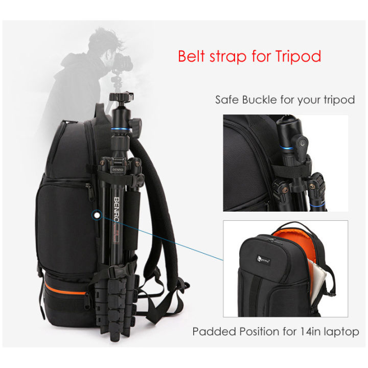 Video%20Waterproof%20Camera%20Shoulders%20Backpack%20w%20Reflector%20Stripe%20fit%2015.6%20inch%20Latptop%20Shockproof%20Soft%20Padded%20Tripod%20Case%20Photo%20Bag%20-%20Image%204