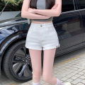 Summer Girls Low Waist White Hot Shorts Women Korean Slim Fit Thin Denim Pants Lady Fashion Designer Short Jeans.