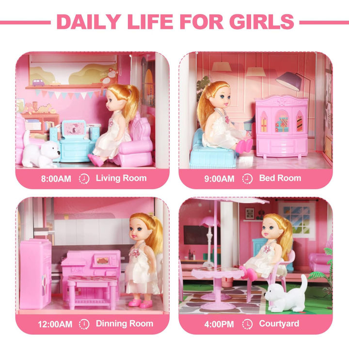DIY%20Princess%20House,%20Girl%20Play%20Toys,%20Doll%20House%20Castle%20Villa,%20Assembled%20House,%20Parent%20Child%20Interactive%20Handicraft%20Entertainment%20-%20Image%204