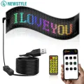 Car LED Sign Bluetooth APP LED Matrix Pixel Panel Night Light DIY Programmable Flexible LED Display For Car Store Hotel Bar. 