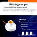 1PC Screw Sounnd Light Vontrol Lamp E27 Light Control Auto Lamp Cap AC180-240V Electricity Saving Suitable for All Light Bulbs.