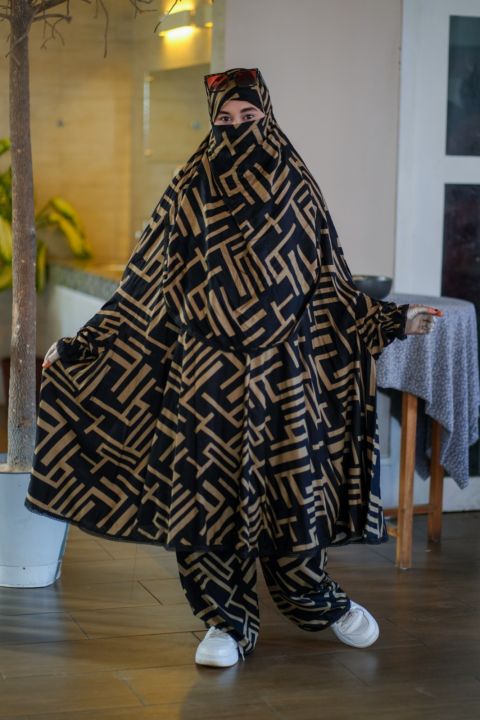 Printed khimar Set