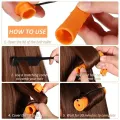 10pcs Hair Cold Roller Heatless Curling Curlers Hair Heatless Curling Rods Magic Hair Curlers Without Heat Wave Curly Perm Rods. 