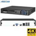 ASECAM 16CH 32CH 4K NVR Video Recorder AI Face Motion Detection Onvif H.265 8MP IP Camera CCTV System P2P Network Xmeye. 