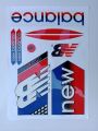 New 3D 2024 Latest NEW Balance Red & Blue Edition Top Quality Cricket Bat Sticker For Professional Players. 