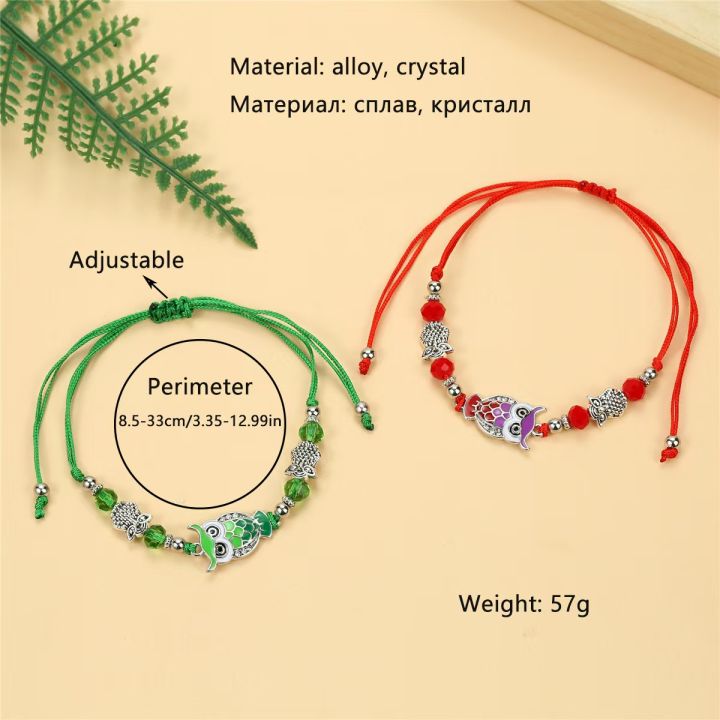 12%20Pieces%20Of%20Vintage%20Alloy%20Colored%20Owl%20Crystal%20Bracelet%20Fashionable%20and%20Adjustable%20Friendship%20Bracelet%20Set%20For%20Men%20and%20Women%20-%20Image%204