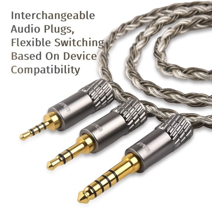 CVJ%20TS800%20HIFI%20Audio%20Upgrade%20Cable%20Earphones%20Silver-Plated%20Eight-Braid%20Wire%20for%202.5/3.5/4.4mm%20-%20Image%206