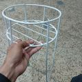 Metal flower tob stand 3 lage plastic coutting 9*9*17 inches .