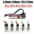 1.27MM 2.00MM 2.54MM 3P 4P 5P 6P 7P PCB Test Stand Burning Clip pin Fixture Debug Download Program ARM JTAG Emulator Probe Tools. 
