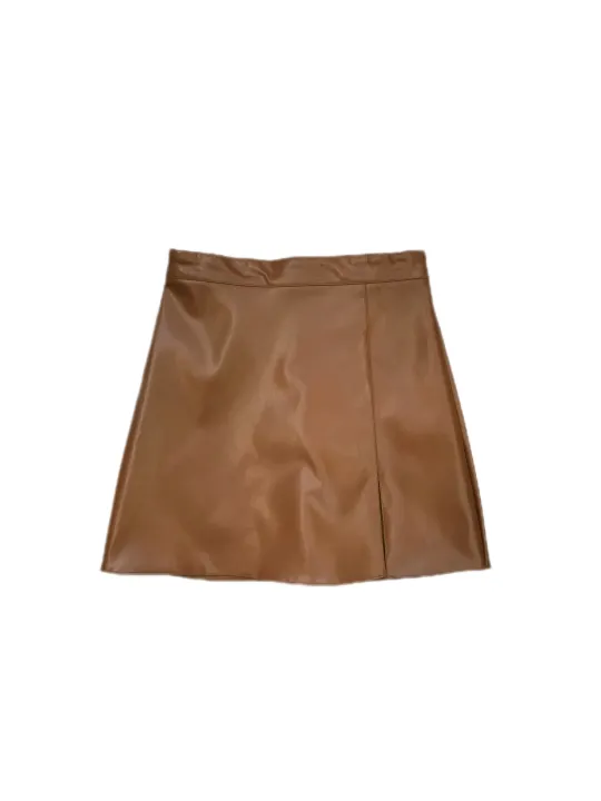 Synthetic%20Leather%20Skirt%20with%20Slit%20for%20Women%20-%20Image%207