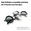 Protective Glasses Polarized Round Sunglasses ND9 Adjustable Dimming Sun Glasses Men Women Retro Punk Men's Fishing Eyeglasses.