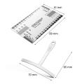 Miwayer 10-piece kit - 1 guitar measuring tool and 9-piece T-shaped guitar ruler. 