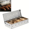 Stainless Steel Smoker Box for Gas BBQ, Wood Chip Smoker, Meat Smoker, Outdoor Cooking Tool, No Power Required bbq accessories.
