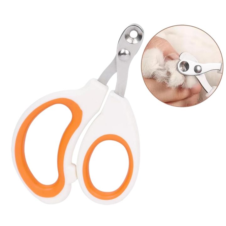 Cat Nail Clippers with Circular Cut Hole Avoid Over Cutting Pet Nail