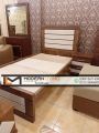 Modern  Single bed one side table 6025 Customized. 