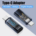 USB C Adapter 140W with LED Display 40Gbps USB C Extension Adapter Type C Power Meter Tester USB C Extender USB4 Thunderbolt. 
