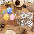 Original Lovely Bubbles Love Stars HAPPY BIRTHDAY Balloons Metal Cutting Dies Scrapbooking Decorative Embossing. 