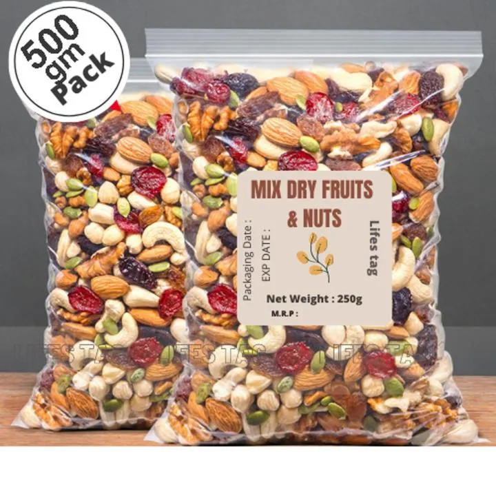 Mixed Dry Fruits & Nuts With Twelve Items 250gm