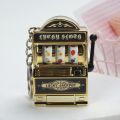 Fruit Slot Machine Keychain Lucky Charm Jackpot Keychains Mini Casino Pendant Bag Charm Novelty Gifts for Kids Adults. 