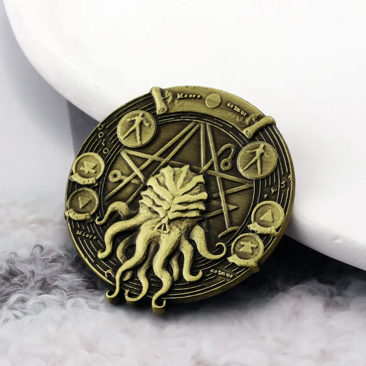 Cthulhu%20Pentagram%20Coin%20Keychain%20HP-Lovecraft%20Necronomicon%20Sigil%20Coin%20Kraken%20Coin%20Vintage%20Metal%20Accessories%20s%20-%20Image%204