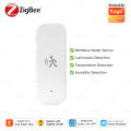 Zigbee 10G MmWave Radar Motion Sensor Human Detector with Illuminance Temperature Humidity Sensor Support Tuya Zigbee2MQTT.